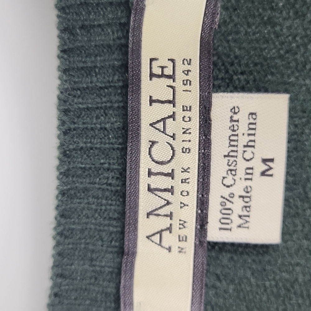 Amicale 100% cashmere Ombre V-Neck Sweater. Size M - Picture 2 of 8